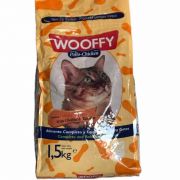 Wooffy Gatos e Gatinhos Carne 1,5Kg